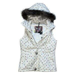 Burton Dryride Sly Puffy Vest with Fur Hood